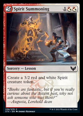 Spirit Summoning [Strixhaven: School of Mages] MTG Single Magic: The Gathering    | Red Claw Gaming