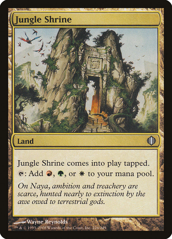 Jungle Shrine [Shards of Alara] MTG Single Magic: The Gathering    | Red Claw Gaming