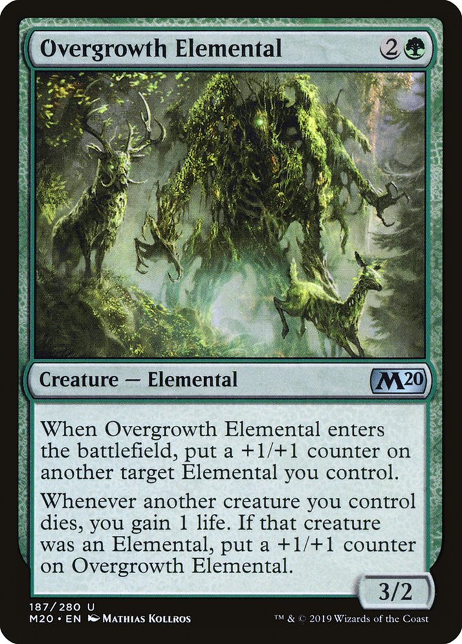 Overgrowth Elemental [Core Set 2020] MTG Single Magic: The Gathering    | Red Claw Gaming