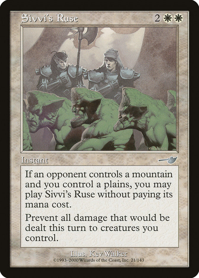 Sivvi's Ruse [Nemesis] MTG Single Magic: The Gathering    | Red Claw Gaming