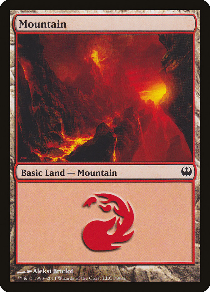 Mountain (78) [Duel Decks: Knights vs. Dragons] MTG Single Magic: The Gathering    | Red Claw Gaming
