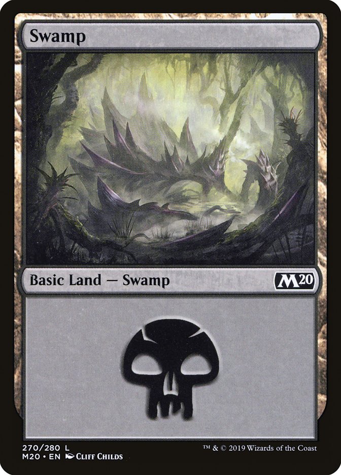 Swamp (270) [Core Set 2020] MTG Single Magic: The Gathering    | Red Claw Gaming