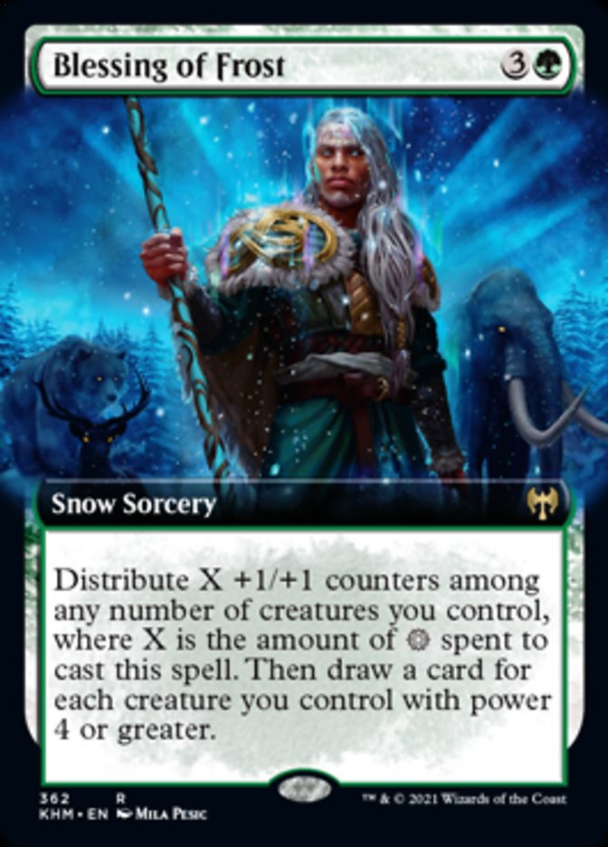 Blessing of Frost (Extended Art) [Kaldheim] MTG Single Magic: The Gathering    | Red Claw Gaming