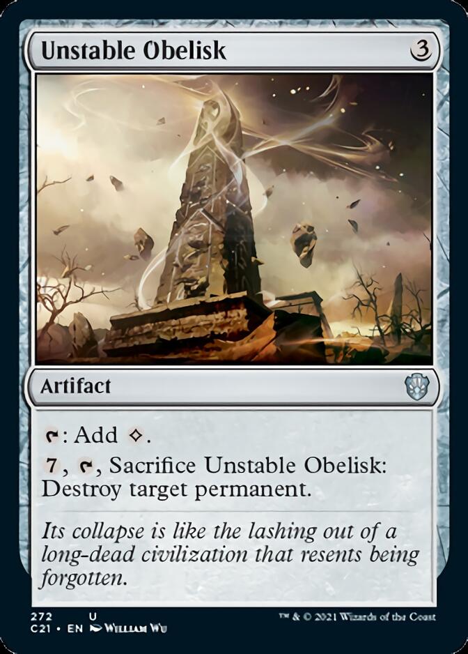 Unstable Obelisk [Commander 2021] MTG Single Magic: The Gathering    | Red Claw Gaming