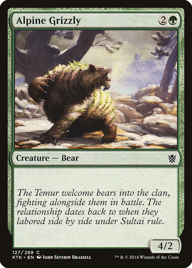 Alpine Grizzly [Khans of Tarkir] MTG Single Magic: The Gathering    | Red Claw Gaming