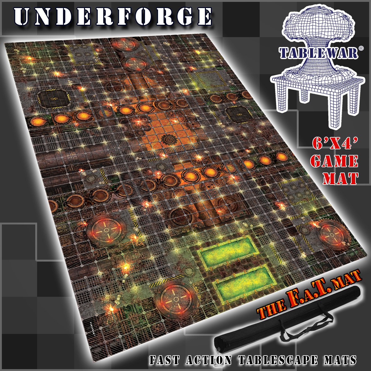 FAT Mat Underforge 6x4 Gaming Mat Clearance    | Red Claw Gaming