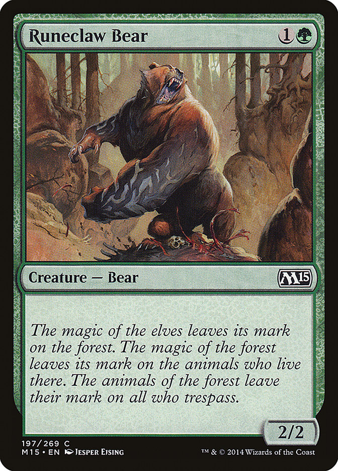 Runeclaw Bear [Magic 2015] MTG Single Magic: The Gathering    | Red Claw Gaming