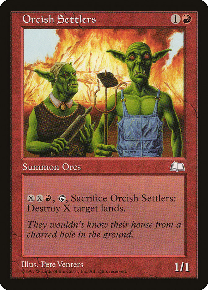 Orcish Settlers [Weatherlight] MTG Single Magic: The Gathering    | Red Claw Gaming