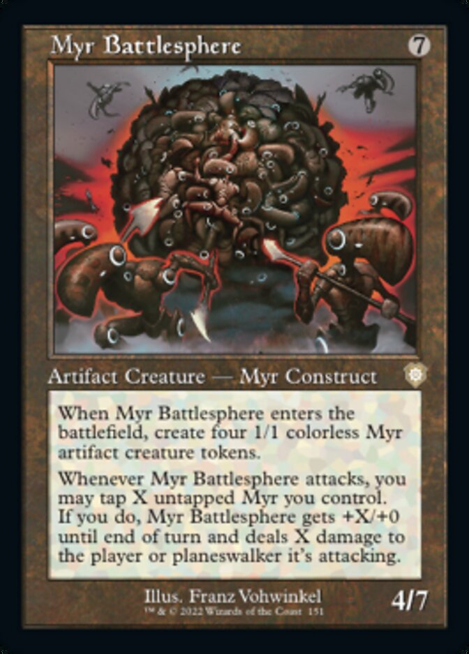 Myr Battlesphere (Retro) [The Brothers' War Commander] MTG Single Magic: The Gathering    | Red Claw Gaming