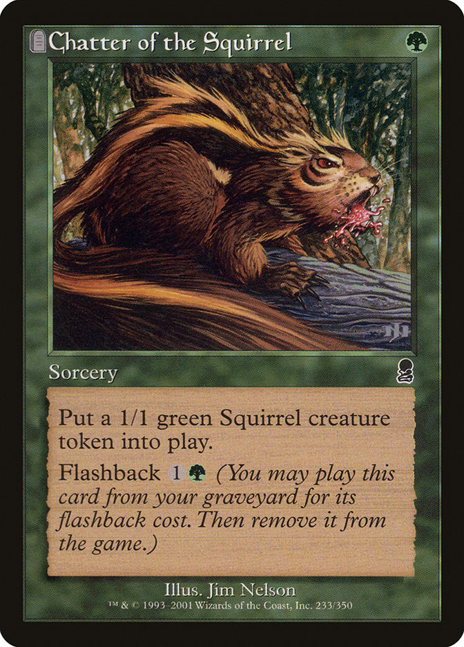 Chatter of the Squirrel [Odyssey] MTG Single Magic: The Gathering    | Red Claw Gaming