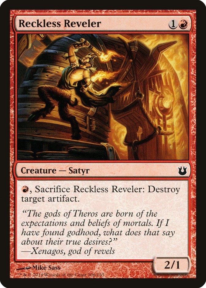 Reckless Reveler [Born of the Gods] MTG Single Magic: The Gathering    | Red Claw Gaming