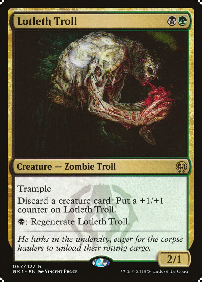 Lotleth Troll [Guilds of Ravnica Guild Kit] MTG Single Magic: The Gathering    | Red Claw Gaming