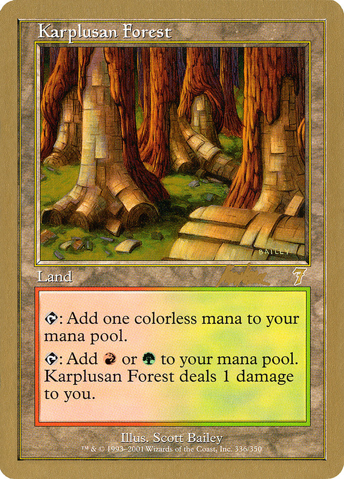 Karplusan Forest (Brian Kibler) [World Championship Decks 2002] MTG Single Magic: The Gathering    | Red Claw Gaming