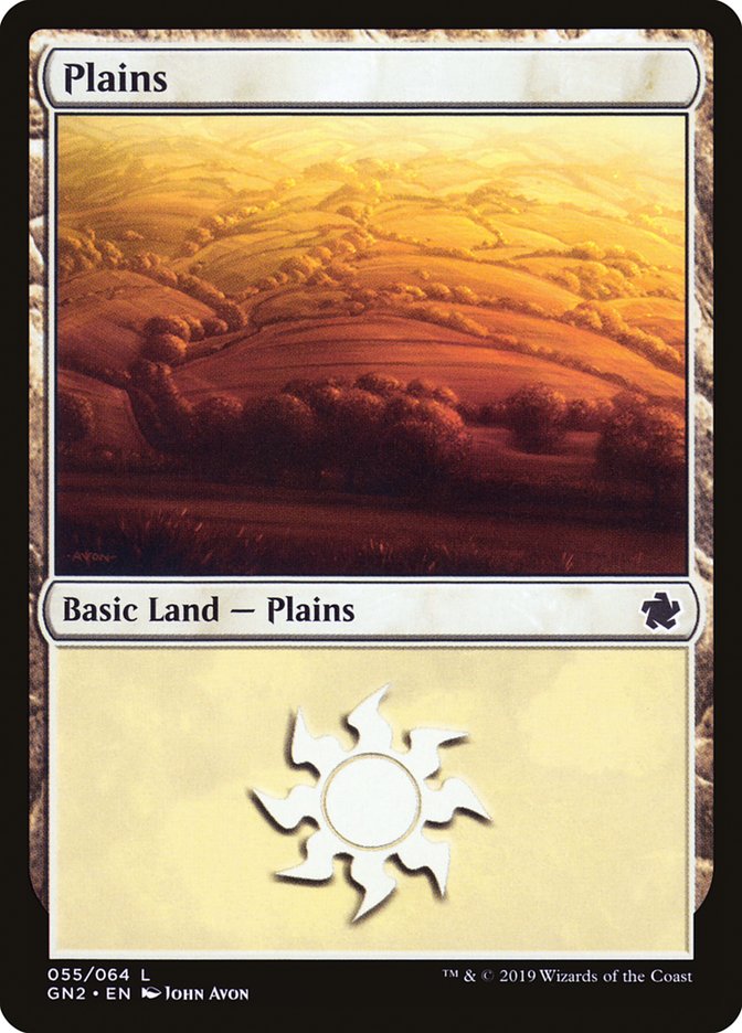 Plains (55) [Game Night 2019] MTG Single Magic: The Gathering    | Red Claw Gaming