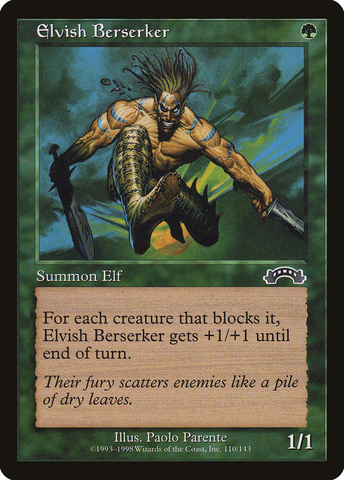 Elvish Berserker [Exodus] MTG Single Magic: The Gathering    | Red Claw Gaming