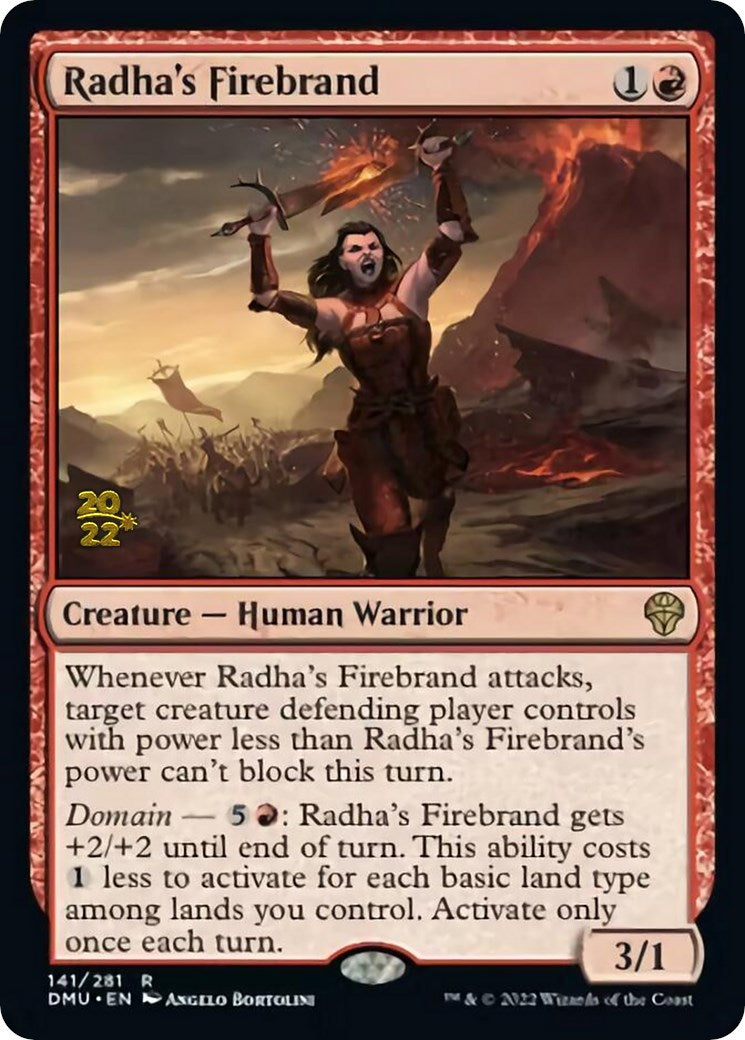 Radha's Firebrand [Dominaria United Prerelease Promos] MTG Single Magic: The Gathering    | Red Claw Gaming