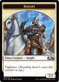 Knight // Thopter Double-Sided Token (Game Night) [Core Set 2019 Tokens] MTG Single Magic: The Gathering    | Red Claw Gaming