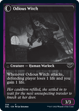 Ragged Recluse // Odious Witch [Innistrad: Double Feature] MTG Single Magic: The Gathering    | Red Claw Gaming