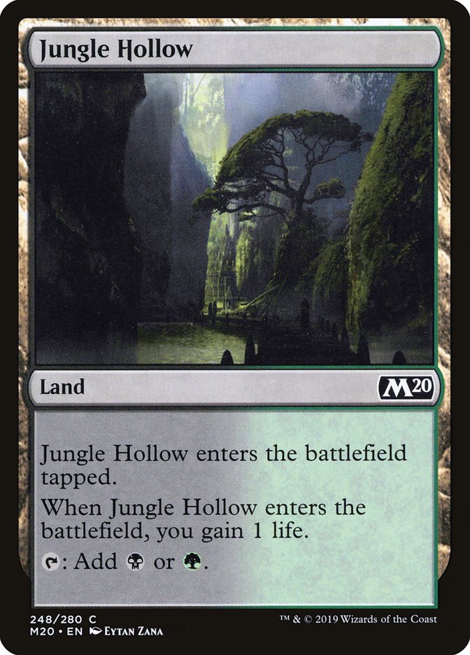 Jungle Hollow [Core Set 2020] MTG Single Magic: The Gathering    | Red Claw Gaming