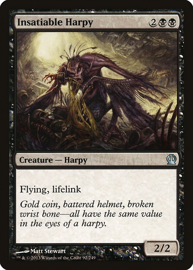 Insatiable Harpy [Theros] MTG Single Magic: The Gathering    | Red Claw Gaming