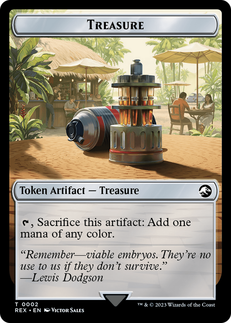 Treasure Token [Jurassic World Collection Tokens] MTG Single Magic: The Gathering    | Red Claw Gaming
