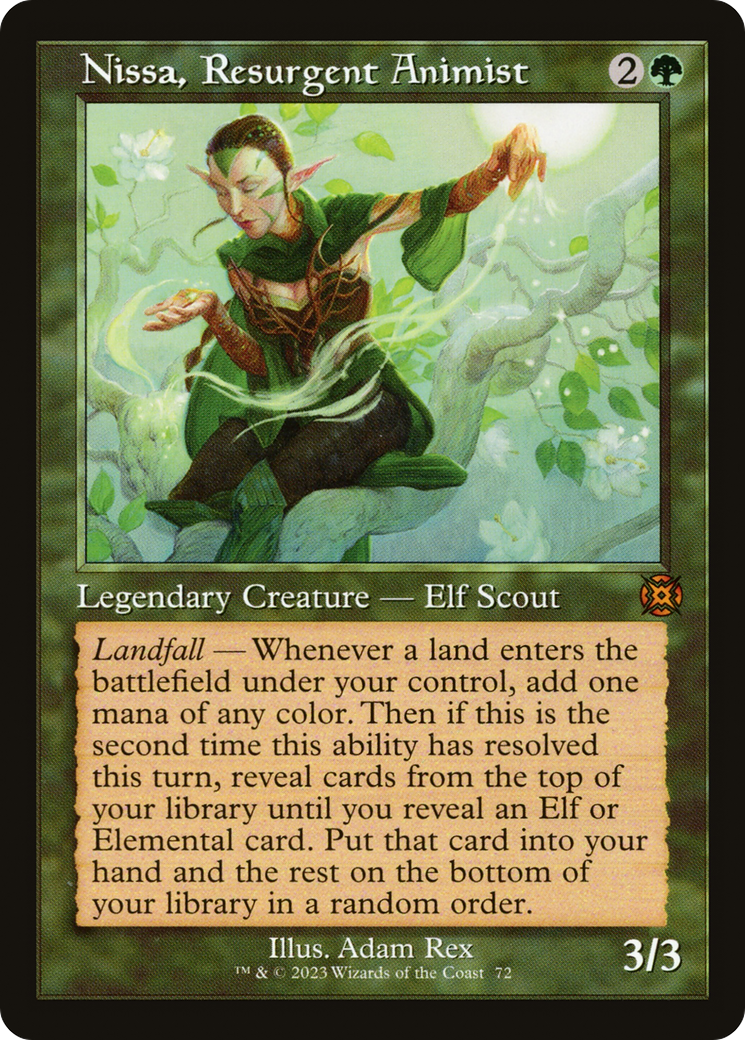 Nissa, Resurgent Animist (Retro) [March of the Machine: The Aftermath] MTG Single Magic: The Gathering    | Red Claw Gaming