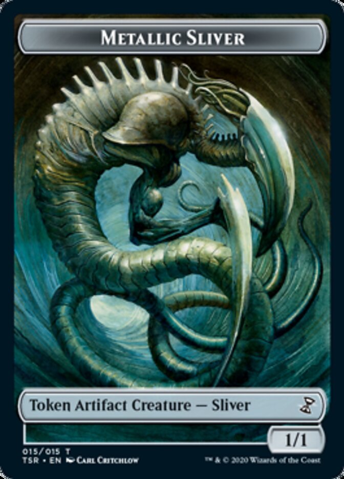 Metallic Sliver Token [Time Spiral Remastered Tokens] MTG Single Magic: The Gathering    | Red Claw Gaming