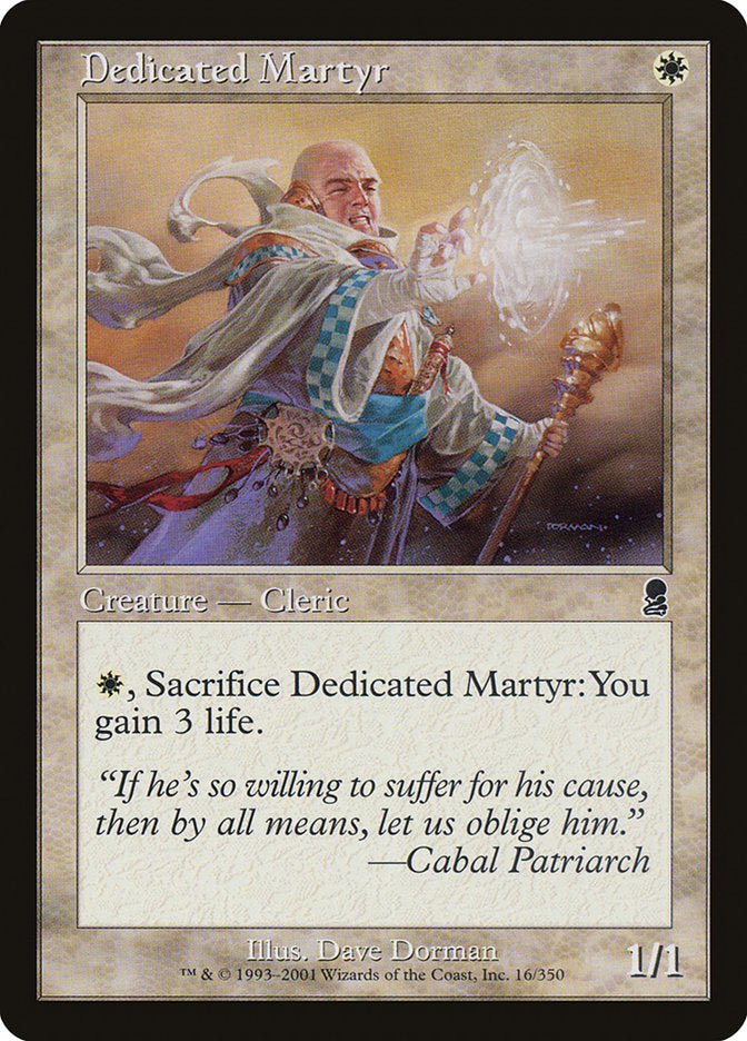 Dedicated Martyr [Odyssey] MTG Single Magic: The Gathering    | Red Claw Gaming