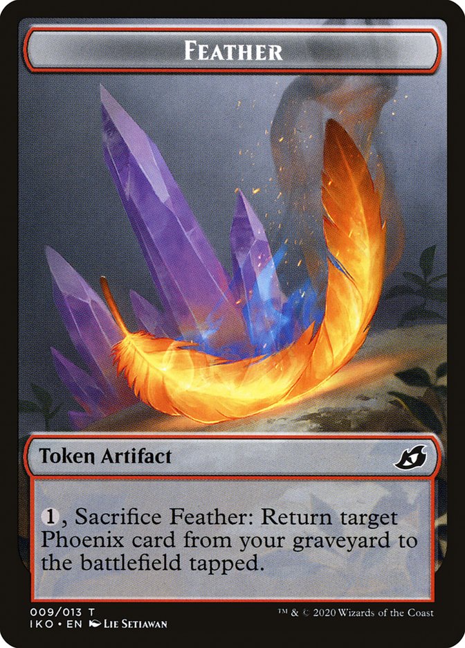 Feather Token [Ikoria: Lair of Behemoths Tokens] MTG Single Magic: The Gathering    | Red Claw Gaming