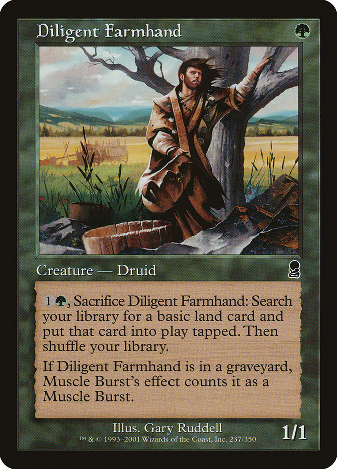 Diligent Farmhand [Odyssey] MTG Single Magic: The Gathering    | Red Claw Gaming