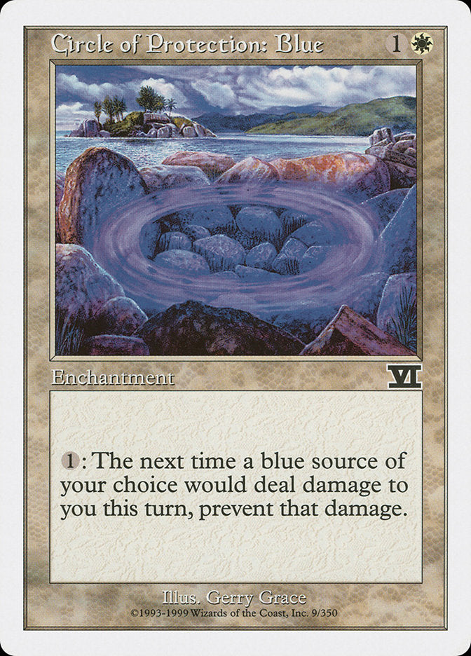 Circle of Protection: Blue [Classic Sixth Edition] MTG Single Magic: The Gathering    | Red Claw Gaming