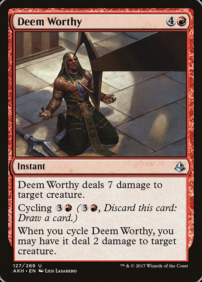 Deem Worthy [Amonkhet] MTG Single Magic: The Gathering    | Red Claw Gaming
