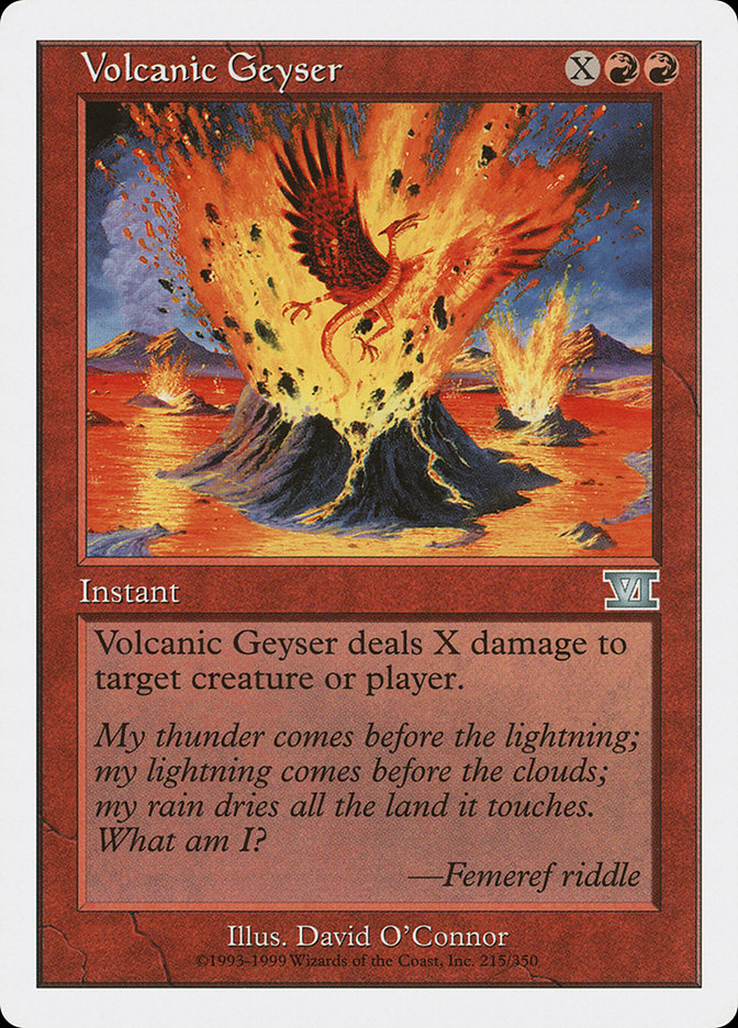 Volcanic Geyser [Classic Sixth Edition] MTG Single Magic: The Gathering    | Red Claw Gaming