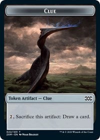 Clue // Wurm (030) Double-Sided Token [Double Masters Tokens] MTG Single Magic: The Gathering    | Red Claw Gaming