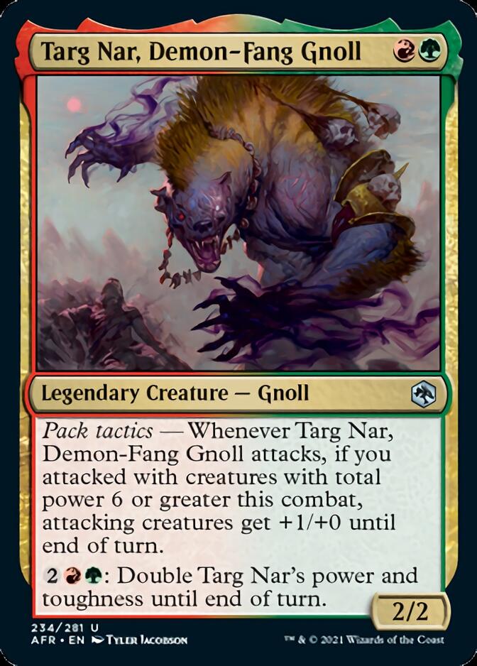 Targ Nar, Demon-Fang Gnoll [Dungeons & Dragons: Adventures in the Forgotten Realms] MTG Single Magic: The Gathering    | Red Claw Gaming