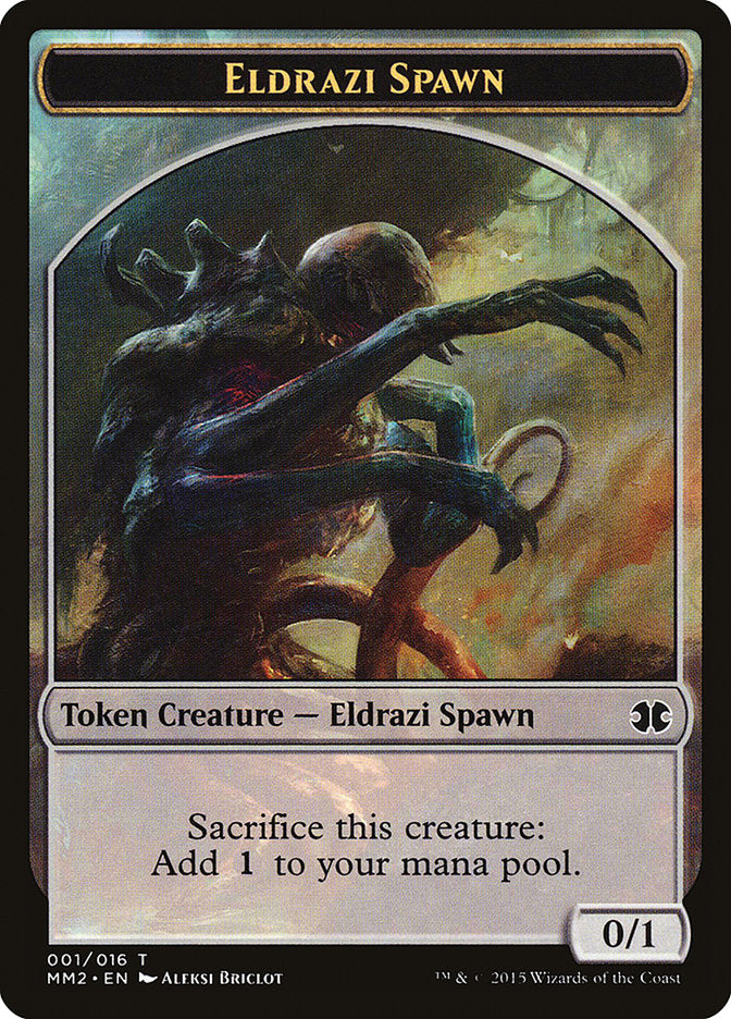 Eldrazi Spawn Token (001/016) [Modern Masters 2015 Tokens] MTG Single Magic: The Gathering    | Red Claw Gaming