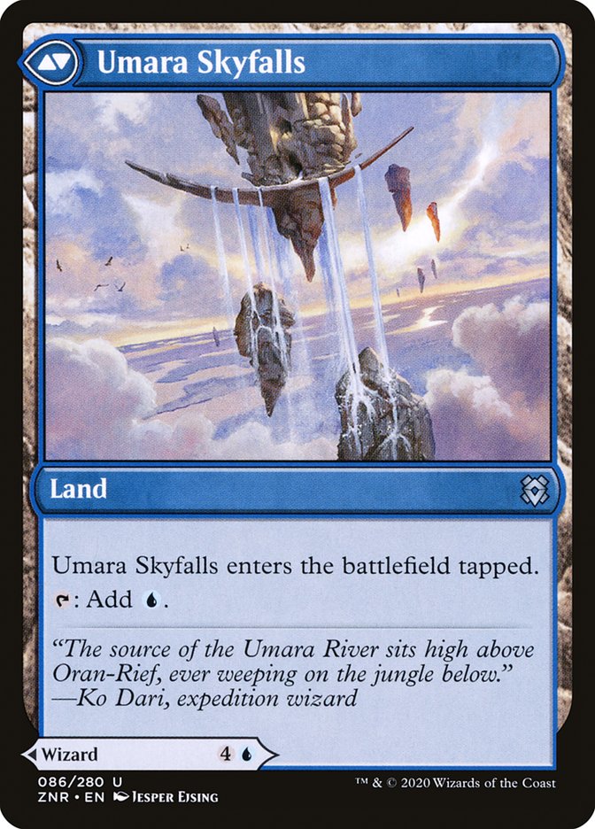 Umara Wizard // Umara Skyfalls [Zendikar Rising] MTG Single Magic: The Gathering    | Red Claw Gaming