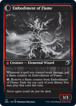 Flame Channeler // Embodiment of Flame [Innistrad: Double Feature] MTG Single Magic: The Gathering    | Red Claw Gaming