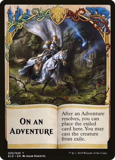 On An Adventure // Spirit Double-Sided Token [Challenger Decks 2020 Tokens] MTG Single Magic: The Gathering    | Red Claw Gaming