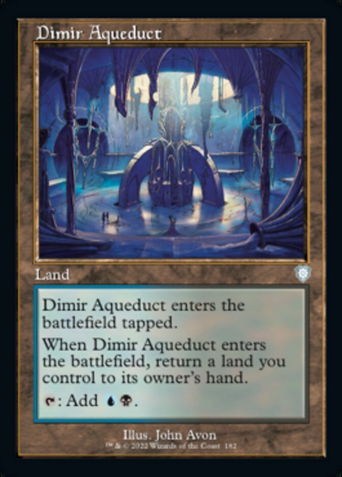 Dimir Aqueduct (Retro) [The Brothers' War Commander] MTG Single Magic: The Gathering    | Red Claw Gaming