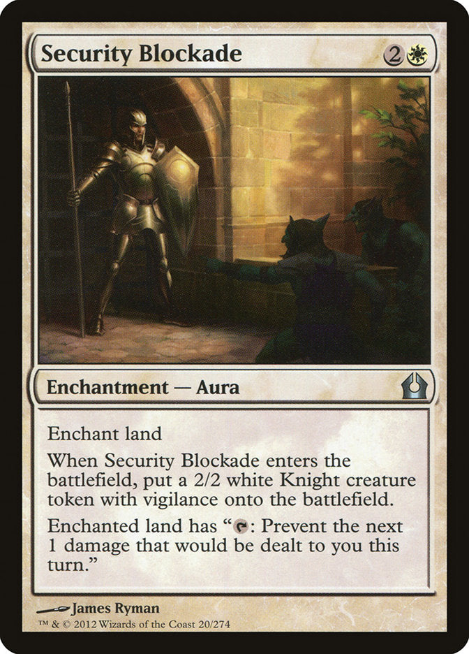 Security Blockade [Return to Ravnica] MTG Single Magic: The Gathering    | Red Claw Gaming