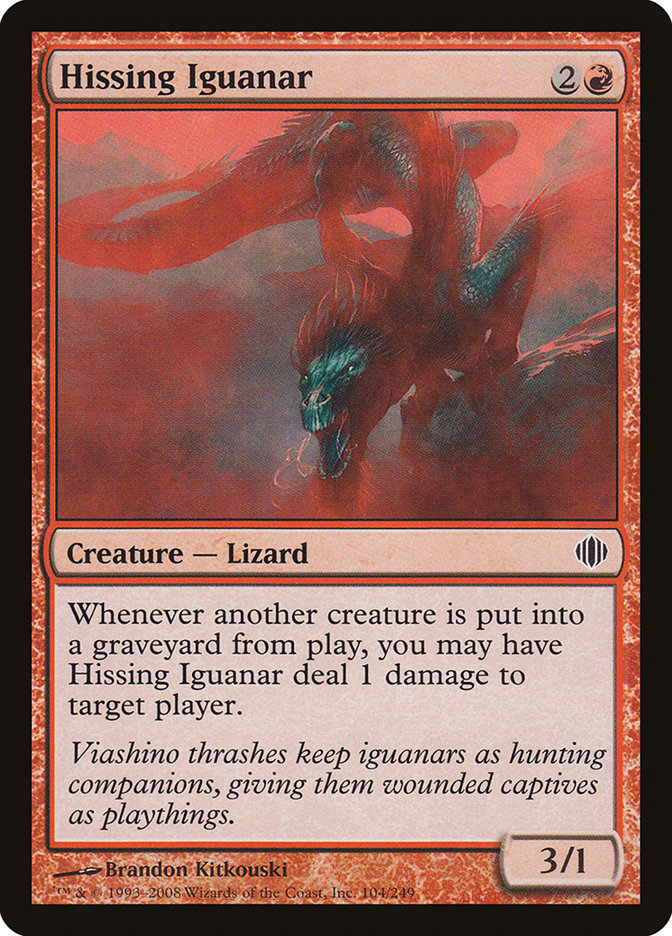 Hissing Iguanar [Shards of Alara] MTG Single Magic: The Gathering    | Red Claw Gaming