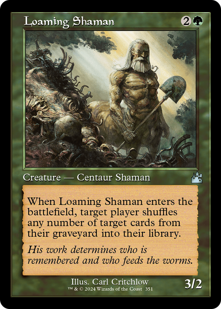 Loaming Shaman (Retro Frame) [Ravnica Remastered] MTG Single Magic: The Gathering    | Red Claw Gaming