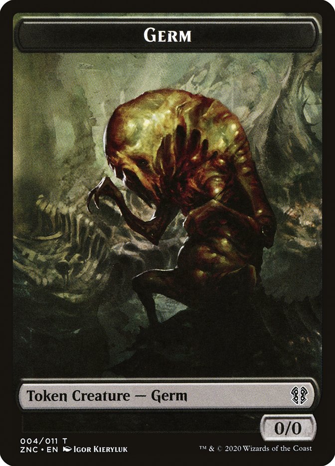 Faerie Rogue // Germ Double-Sided Token [Zendikar Rising Commander Tokens] MTG Single Magic: The Gathering    | Red Claw Gaming