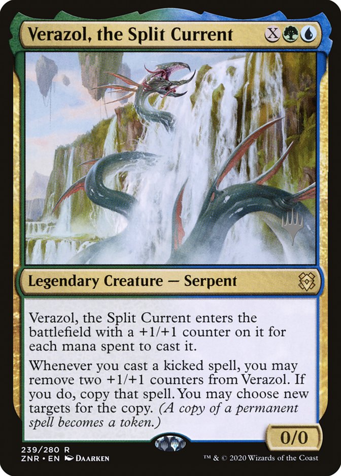 Verazol, the Split Current (Promo Pack) [Zendikar Rising Promos] MTG Single Magic: The Gathering    | Red Claw Gaming