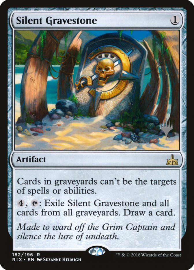 Silent Gravestone (Promo Pack) [Rivals of Ixalan Promos] MTG Single Magic: The Gathering    | Red Claw Gaming