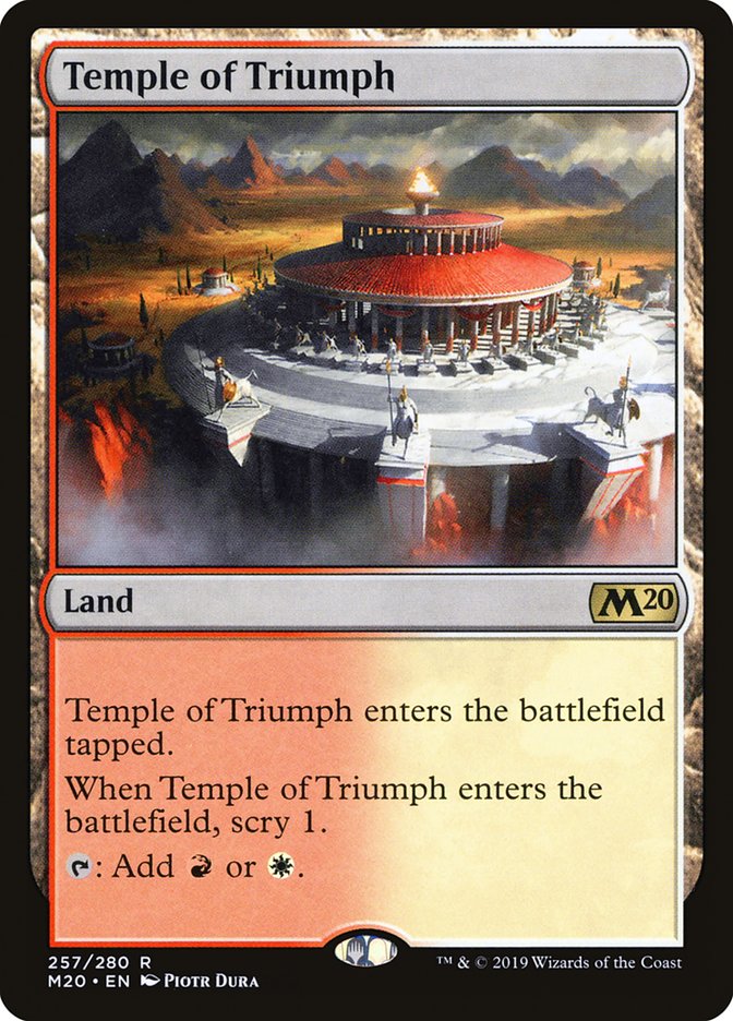 Temple of Triumph [Core Set 2020] MTG Single Magic: The Gathering    | Red Claw Gaming