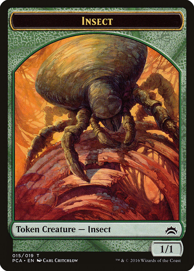 Insect Token [Planechase Anthology Tokens] MTG Single Magic: The Gathering    | Red Claw Gaming