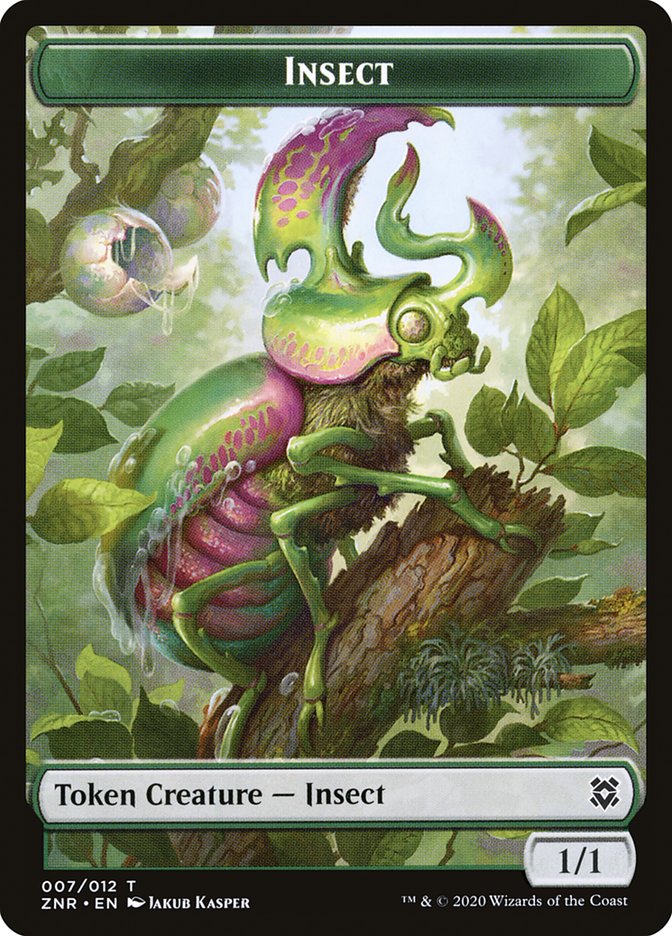 Illusion // Insect Double-Sided Token [Zendikar Rising Tokens] MTG Single Magic: The Gathering    | Red Claw Gaming