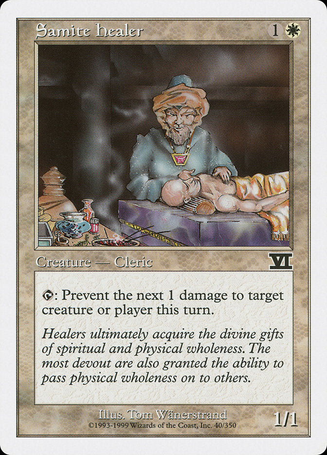 Samite Healer [Classic Sixth Edition] MTG Single Magic: The Gathering    | Red Claw Gaming